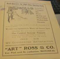 He also worked in Wheat City Flour Mills Company and further opened his sporting good store in Montreal, Art Ross & Co. in 1908.